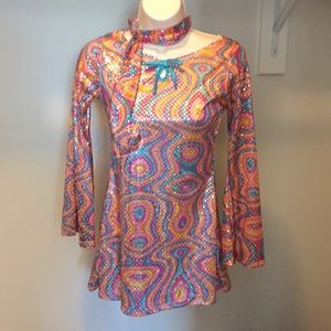 Girls go-go dancer disco 70’s Halloween dress